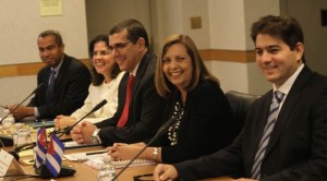 A delegación de Cuba, no inicio da terceira rolda de conversas en Washington
