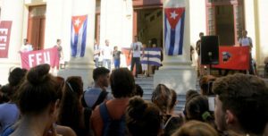 Os primeiros atos de denuncia se realizaram na Universidade de Havana, a de Ciências da Informática (UCI) e na Cidade Universitária José Antonio Echeverría (Cujae)